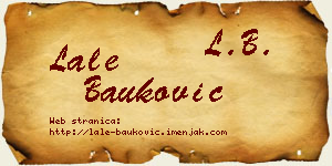 Lale Bauković vizit kartica